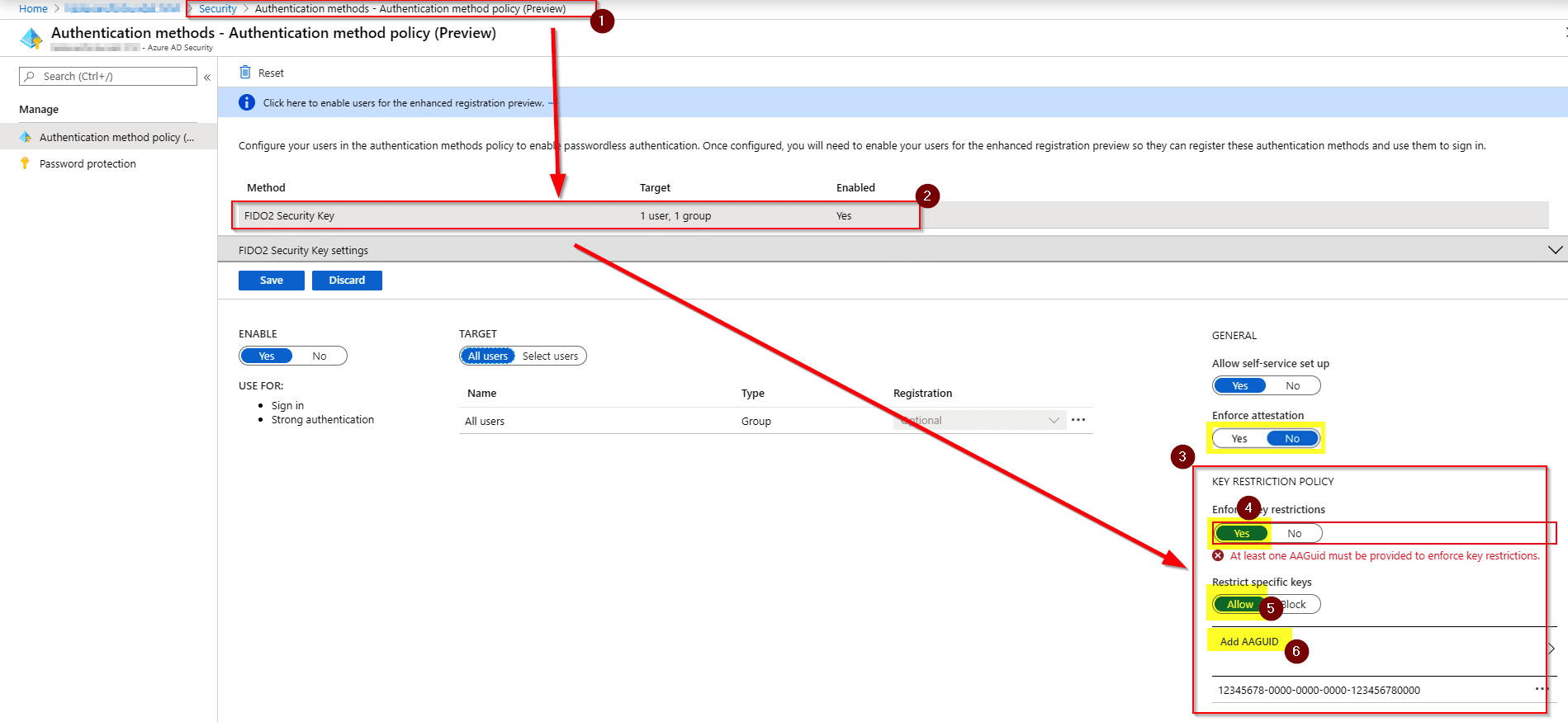 Azure AD Authentication methods